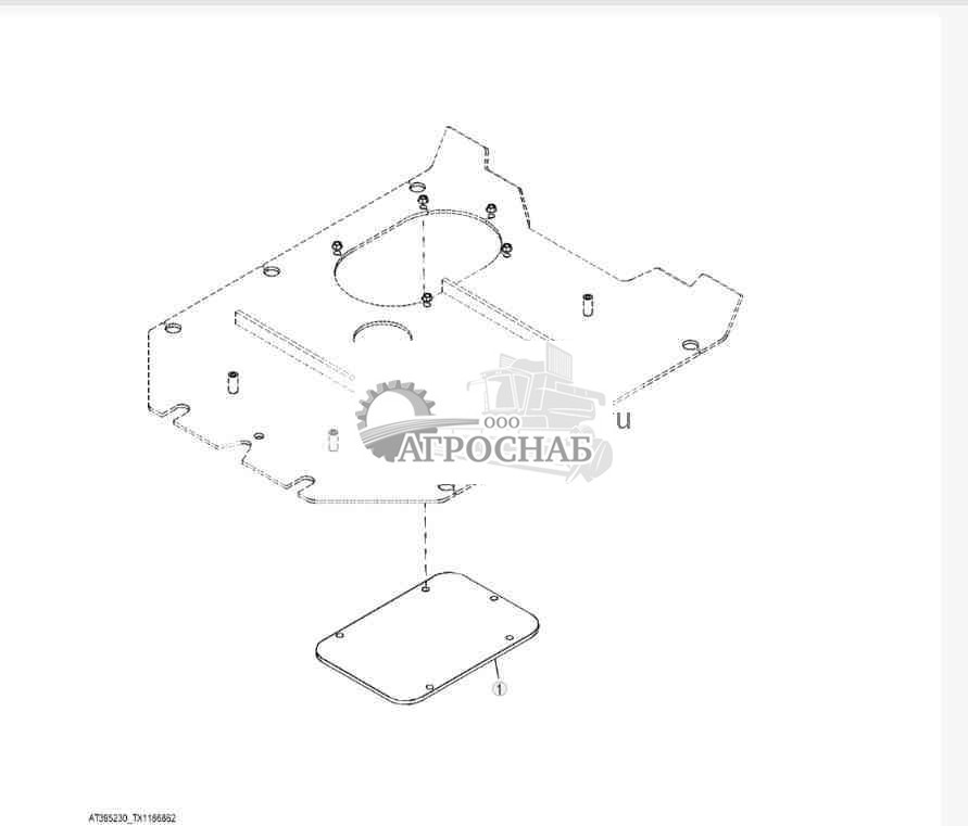 Крышка, без блокировки дифференциала 